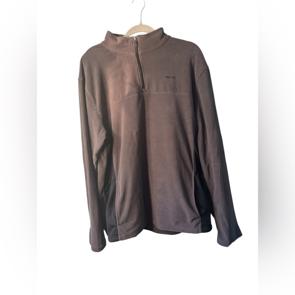 Reebok Men’s Gray Fleece Quarter Zip Pullover Jacket Size XL - Picture 1 of 6